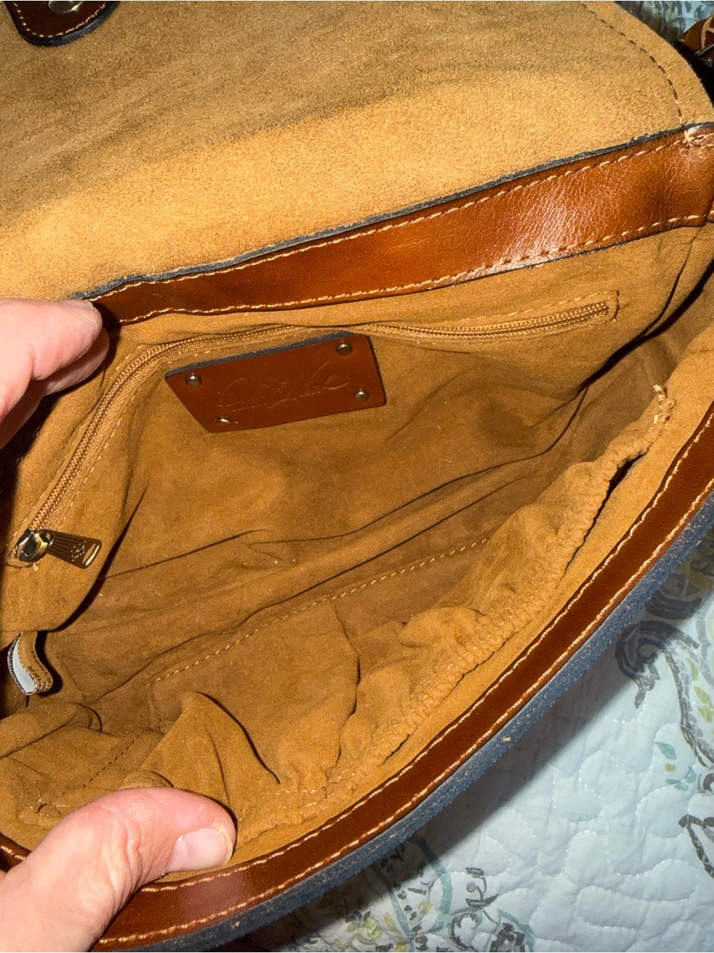 Patricia Nash Chestnut Braided Leather Shoulder Bag - Picture 6 of 8